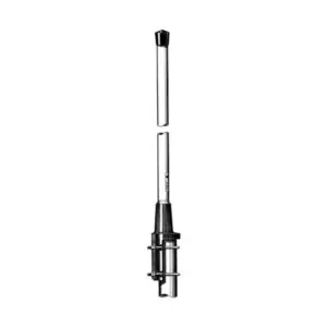 Broken glass tube with metal