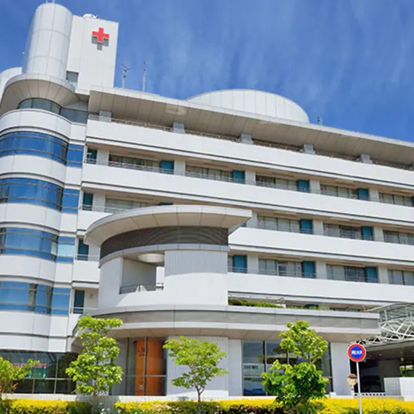 Large white hospital building exterior